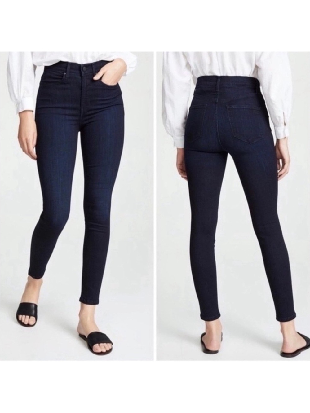AYR The Hi-Rise Skinny Jeans in Dark Wash Size 29 Length 28
